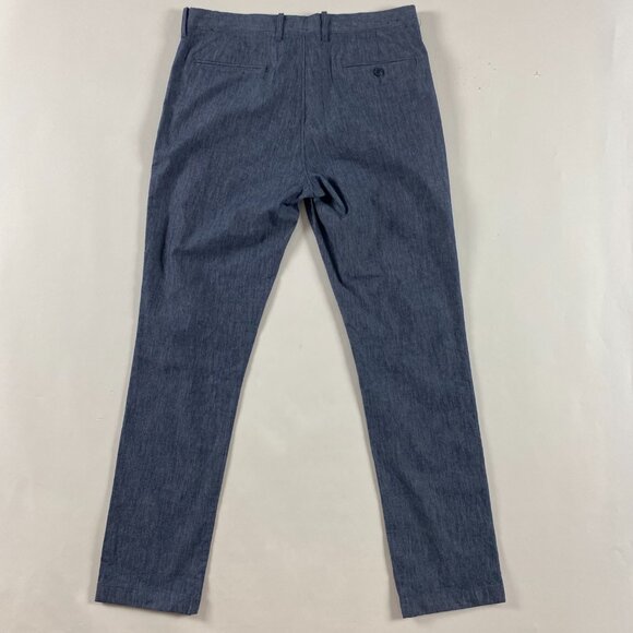 NWOT J.CREW 770 Stretch Pants Men's 33x32 Measures 36 x 33 Chino Heather Blue - Picture 3 of 12